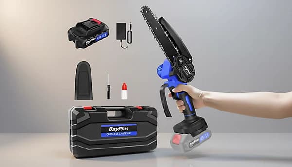 mini electric Cordless chainsaw.
