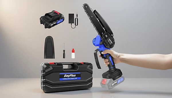 mini electric Cordless chainsaw.