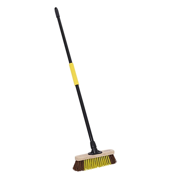 Natural fibre & PET Outdoor Floor Broom.