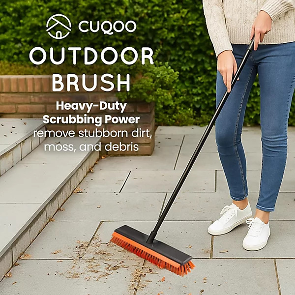 CUQOO Outdoor Broom Yard Brush.