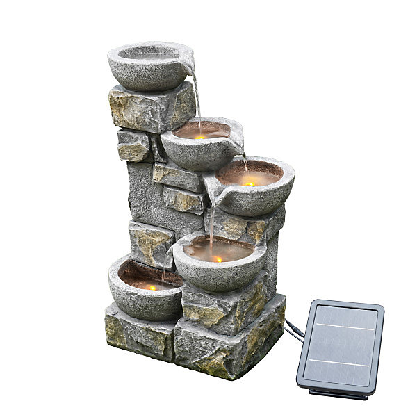 Teamson Home 4-Tier Solar Water Feature.