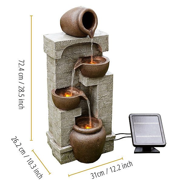 Teamson Home Solar Water Feature.